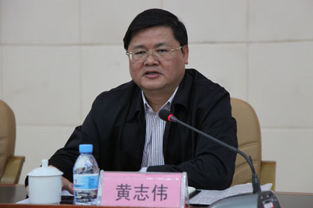 黄志伟在集中视察座谈会上讲话