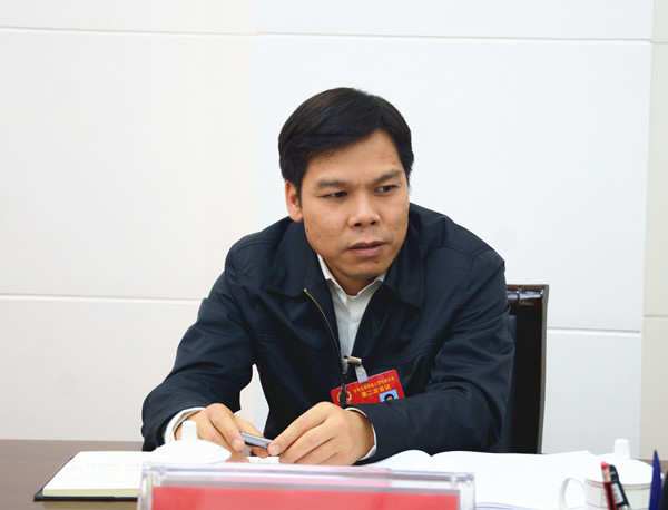 梁建强参加西林县代表团田东县代表团审议政府工作报告