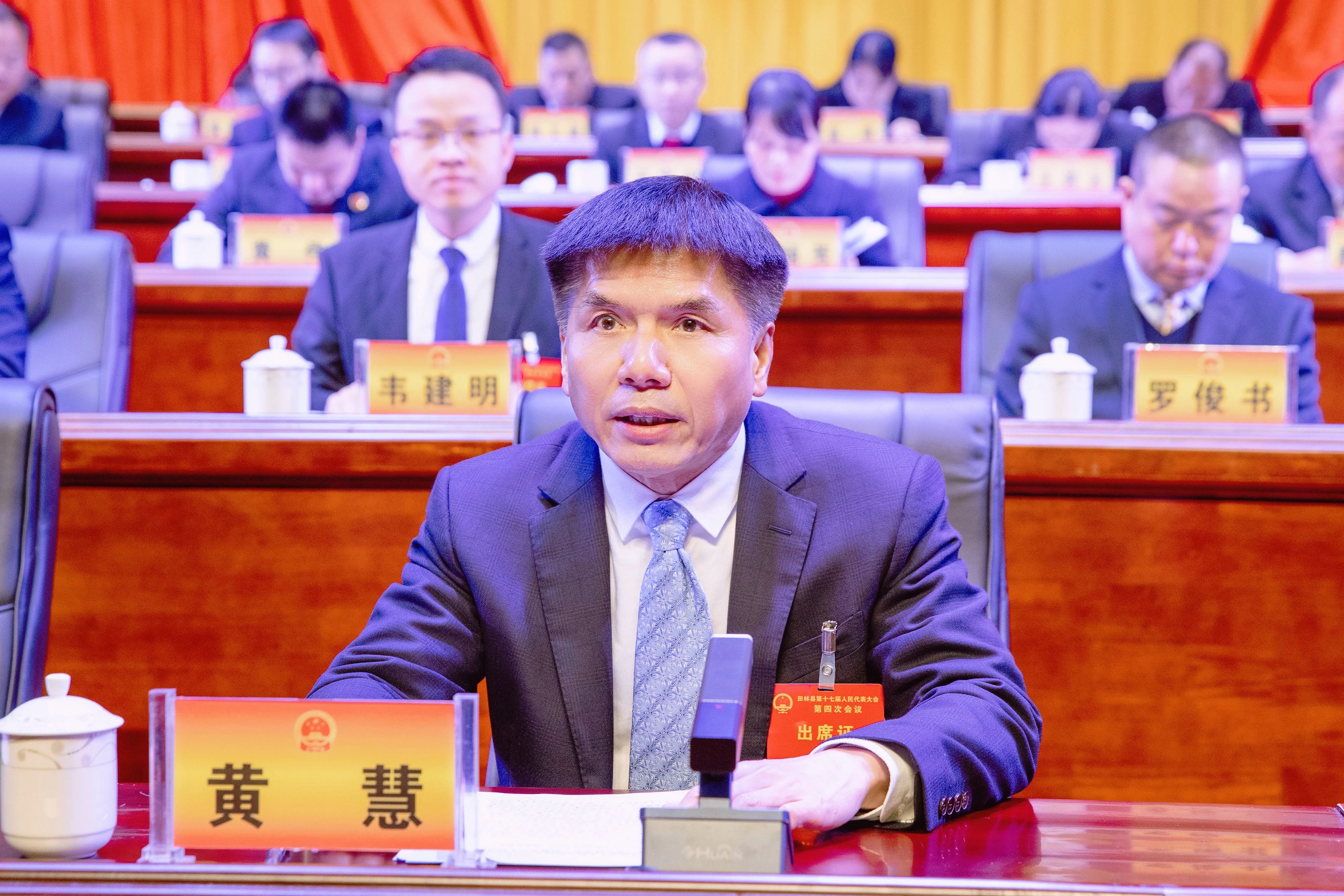 田林县第十七届人民代表大会第四次会议闭幕