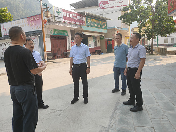 吕永强到江城镇开展工作调研