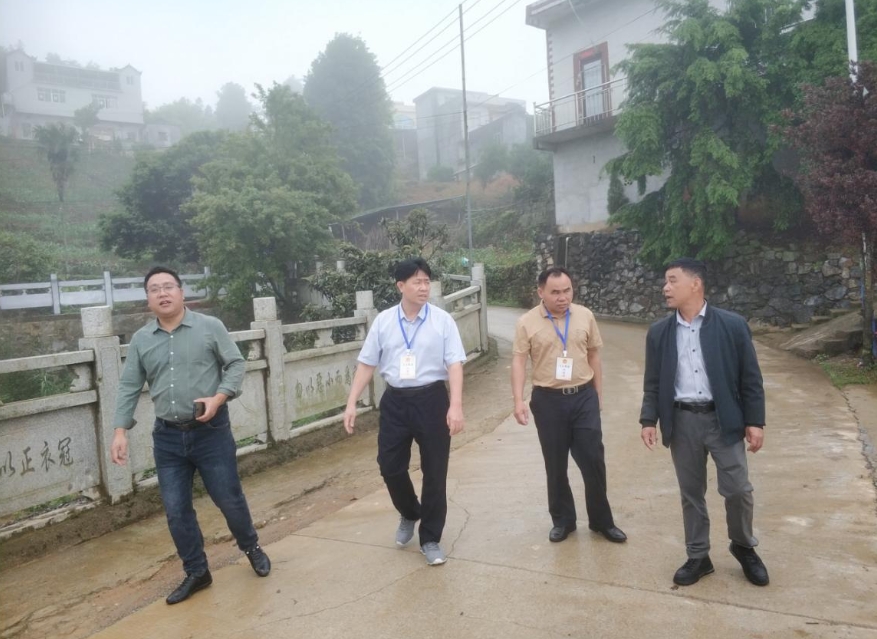 田林县人大常委会调研组到旧州镇徕周村调研