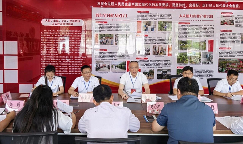 黄永才以人大代表身份到靖西市开展进站履职活动