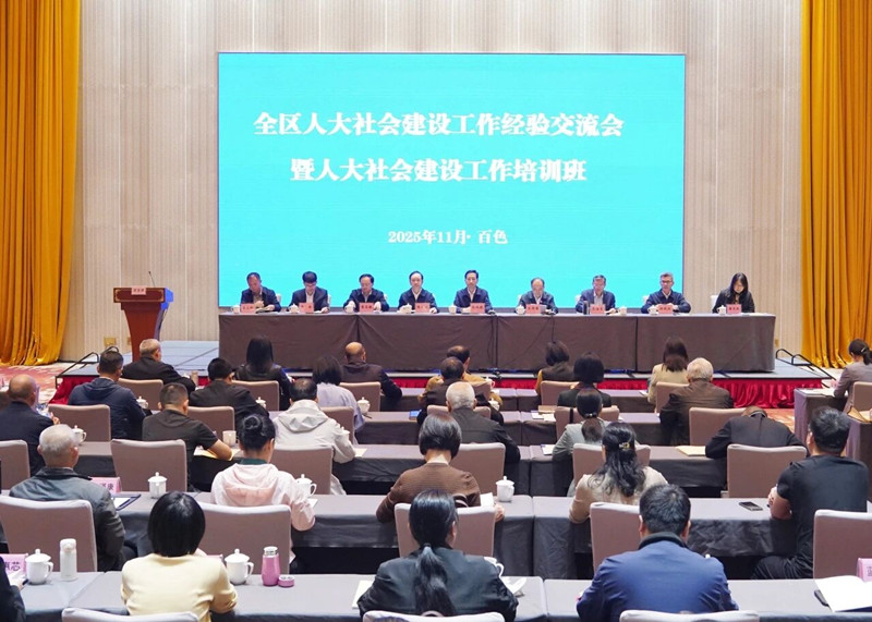 2025年全区人大社会建设工作经验交流会暨人大社会建设工作培训班在百色举办