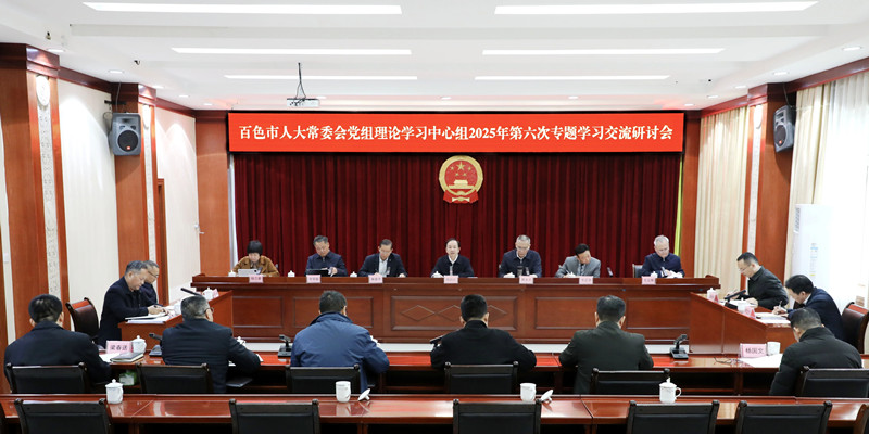 市人大常委会党组理论学习中心组召开2025年第6次专题学习研讨会