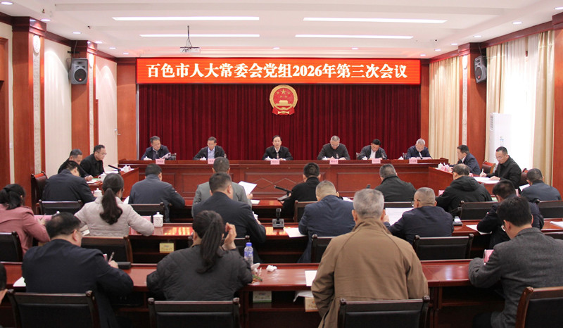 市人大常委会党组召开会议强调：锚定“十五五”开局勇担当 以人大之为助力百色发展新图景