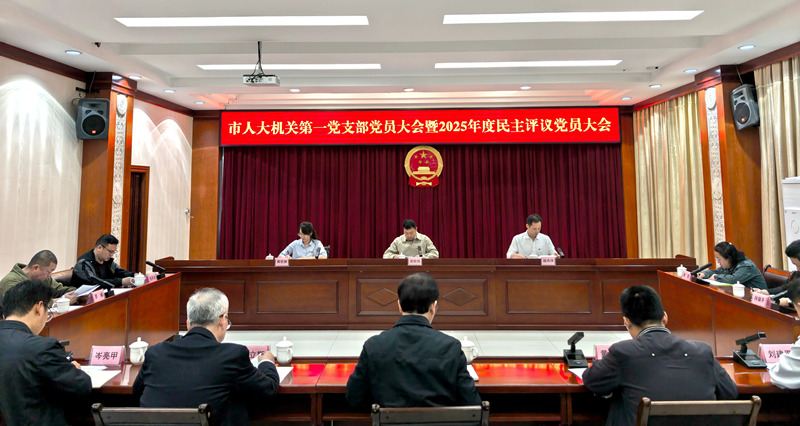 周武红参加市人大机关第一党支部党员大会