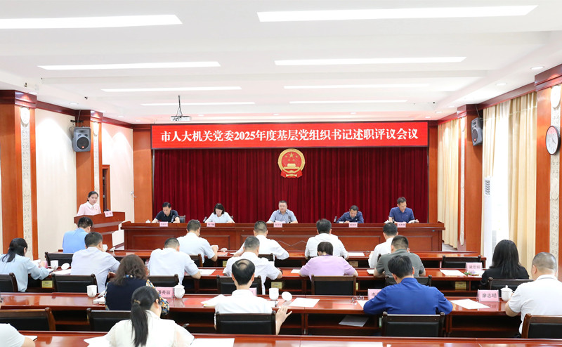 市人大机关党委召开2025年度基层党组织书记述职评议会议